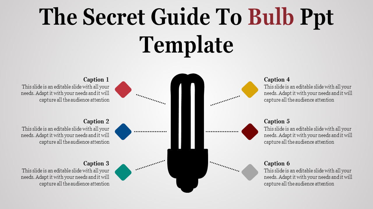 bulb ppt template-The Secret Guide To Bulb Ppt Template